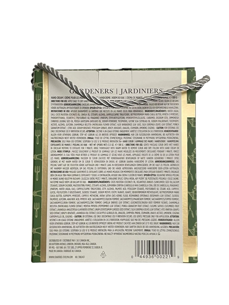 Crabtree & Evelyn Gardeners Hand Therapy Cream and Hand Scrub Set, 3.5 oz Each Avelisse