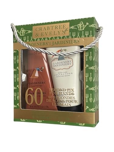 Crabtree & Evelyn Gardeners Hand Therapy Cream and Hand Scrub Set, 3.5 oz Each Avelisse