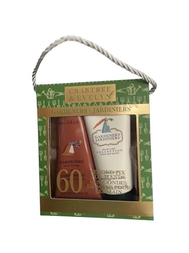 Crabtree & Evelyn Gardeners Hand Therapy Cream and Hand Scrub Set, 3.5 oz Each Avelisse