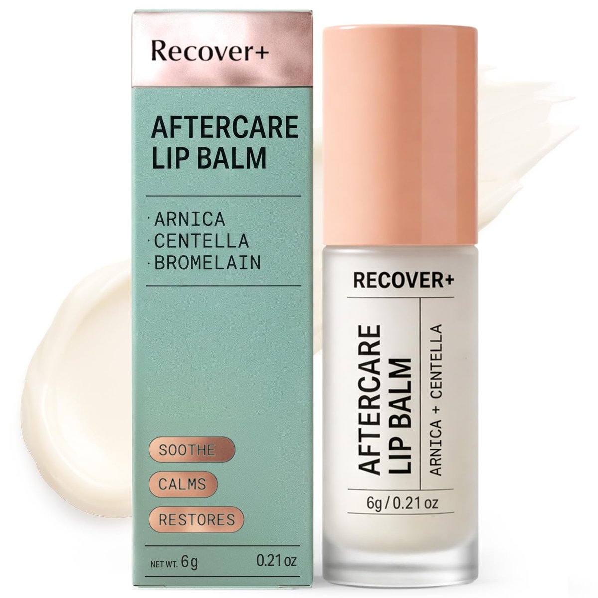 Arnica Lip Balm for Lip Filler Aftercare – Premium Botanical Serum with Arnica, Bromelain, Centella & Vitamin B5, Spa-Grade Post-Injection Lip Flip Care for Calming Comfort During Recovery, 0.21 oz - görsel 1