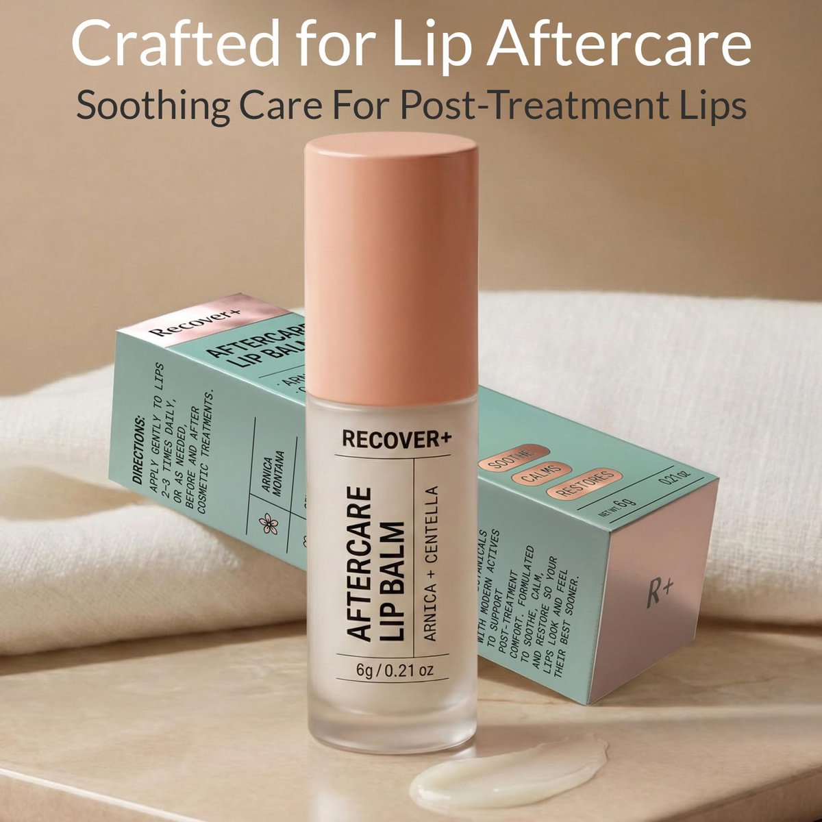 Arnica Lip Balm for Lip Filler Aftercare – Premium Botanical Serum with Arnica, Bromelain, Centella & Vitamin B5, Spa-Grade Post-Injection Lip Flip Care for Calming Comfort During Recovery, 0.21 oz - görsel 11