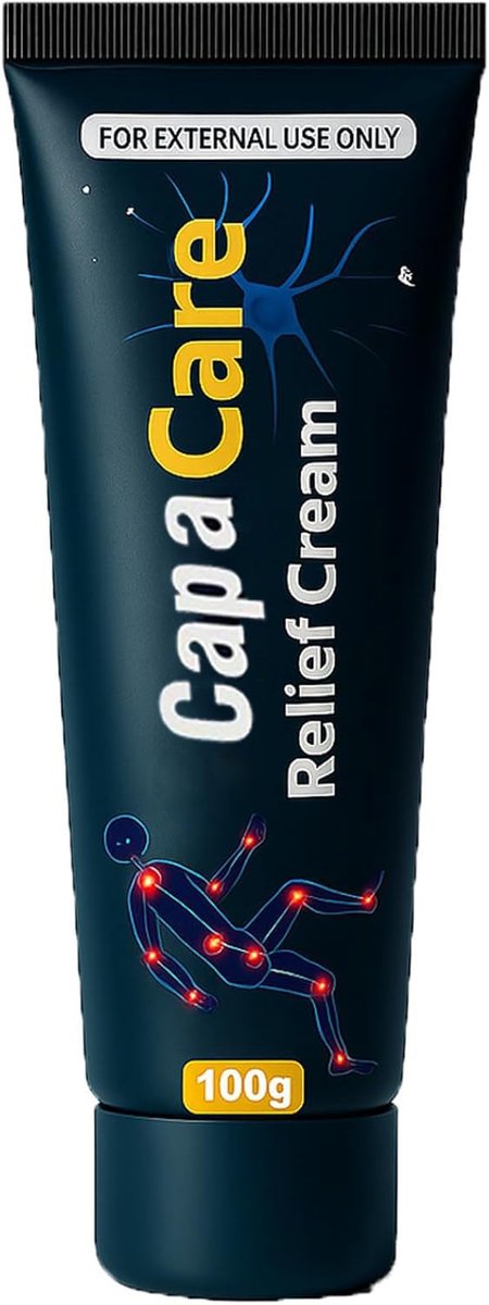 Capacare Neuropathy Relief Cream - Original Neurosoothe Formula with Capsaicin, Arnica, Menthol, MSM & Glucosamine for Feet, Hands, Legs, Muscles, Joints & Waist - 100g Avelisse