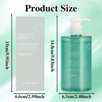 ONRSV Body Hydrator Hyaluronic Acid Body Serum for Dry Skin, Long-Lasting Moisturizing Body Lotion with Red Algae Extract, Rich Yet Non-Greasy for Men & Women, 13 Fl Oz Avelisse