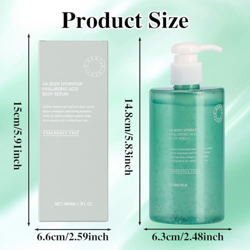 ONRSV Body Hydrator Hyaluronic Acid Body Serum for Dry Skin, Long-Lasting Moisturizing Body Lotion with Red Algae Extract, Rich Yet Non-Greasy for Men & Women, 13 Fl Oz Avelisse