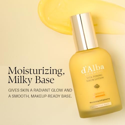 d'alba Piedmont White Truffle Moisturizing Serum Lotion – Lightweight Deep Hydration Face Moisturizer for Glass Skin (3.38 fl oz) Avelisse
