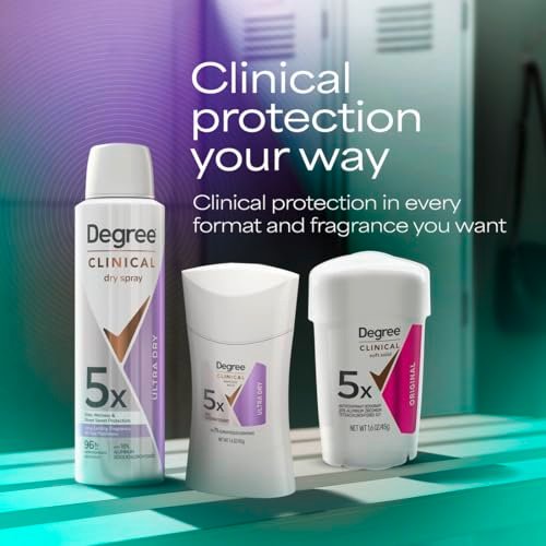 Degree Clinical Strength Antiperspirant Deodorant for Women, 96-Hour Sweat and Odor Protection, Ultra Dry Invisible Solid, 1.6 OZ - görsel 10