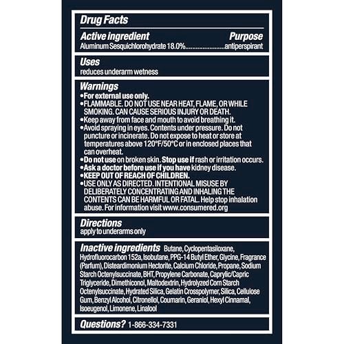 Degree Clinical Strength Antiperspirant Deodorant Cool Rush Dry Spray, 96-Hour Sweat and Odor Protection, 5x Types of Sweat, 3.8 OZ - görsel 12