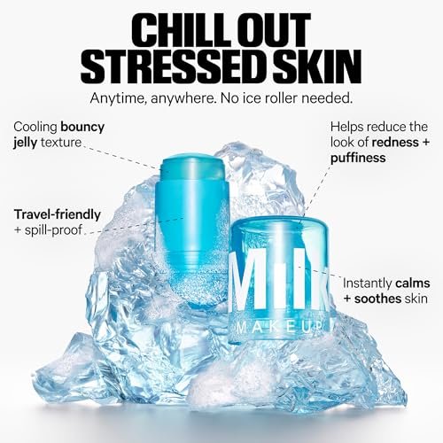 Milk Makeup Calming + Hydrating Jelly Skincare Serum Set – Reduce Puffiness, Redness, Brighten Skin, Minimize Pores & Lines – Cooling Water & Watermelon Jelly, 0.21 oz Each Avelisse