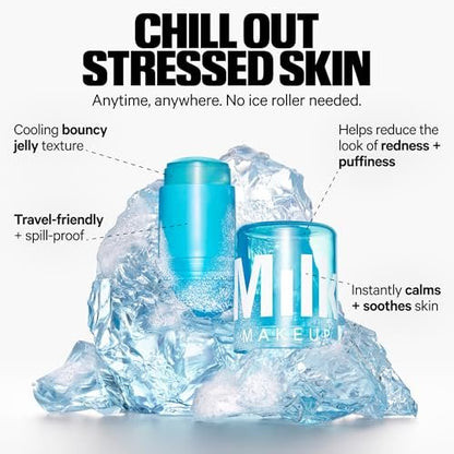 Milk Makeup Calming + Hydrating Jelly Skincare Serum Set – Reduce Puffiness, Redness, Brighten Skin, Minimize Pores & Lines – Cooling Water & Watermelon Jelly, 0.21 oz Each Avelisse