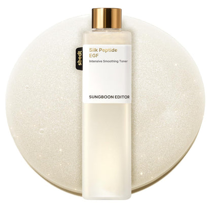 SUNGBOON EDITOR Silk Peptide EGF Facial Toner with Copper Peptides - Moisturizing & Smoothing Korean Toner for Sensitive Skin, Firming Radiance, 10.14 fl oz Avelisse