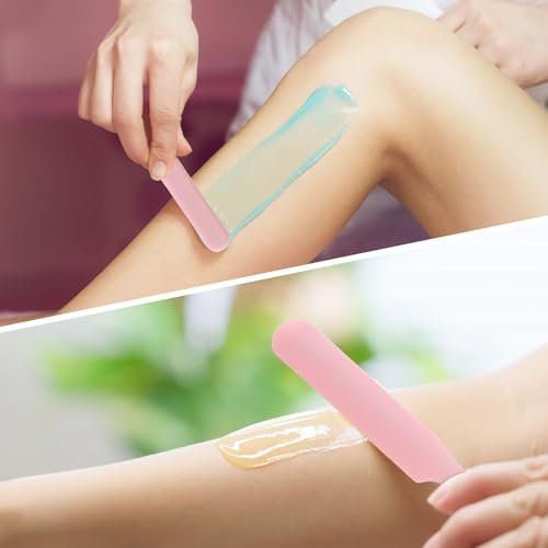 6-Pack Silicone Wax Applicator Spatulas - Non-Stick Reusable Hard Waxing Scrapers for Hair Removal, Epoxy Resin & Salon Use (Pink) - görsel 8