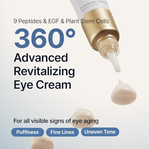 SUNGBOON EDITOR Silk Peptides EGF Intensive Eye Cream – Copper Peptides for Puffiness & Fine Lines, Patented Peptide Complex, Firm & Hydrated Skin, Korean Eye Cream 1.01 fl oz Avelisse
