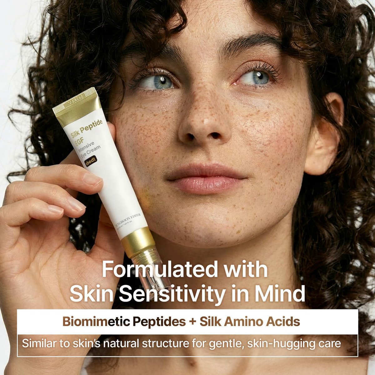 SUNGBOON EDITOR Silk Peptides EGF Intensive Eye Cream – Copper Peptides for Puffiness & Fine Lines, Patented Peptide Complex, Firm & Hydrated Skin, Korean Eye Cream 1.01 fl oz Avelisse