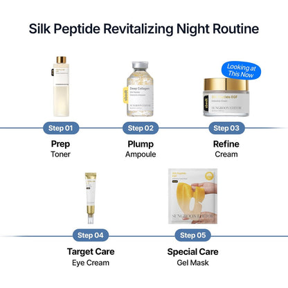 SUNGBOON EDITOR Silk Peptide EGF Cream - Face Moisturizer with Copper Peptides, Volufiline & Patented Peptide Complex for Fine Lines, Dry Skin, Firmness & Hydration - Korean Skincare 1.69 fl oz Avelisse