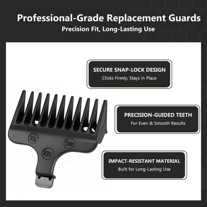 Beard Trimmer Guide Comb Set Compatible with Wahl 40mm Detachable T-Blade Trimmer Models, 8 Full Size Attachment Guards (1/16" to 1/2"), 8 Pack – Loarysk