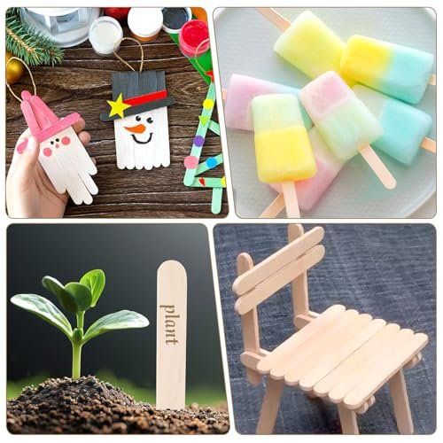 SNWbamood 500 Pcs Assorted Wooden Waxing Sticks for Hair Removal – 4 Sizes, Natural Wood Applicators for Body, Legs, Face Avelisse