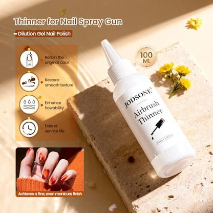 JODSONE 100ml Gel Nail Polish Thinner – Quick Dilution, High-Efficiency Maintenance, Precision Dropper Design for DIY Nail Art