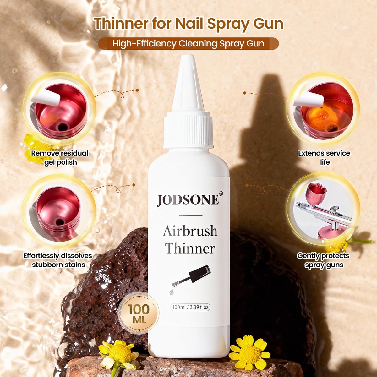 JODSONE 100ml Gel Nail Polish Thinner – Quick Dilution, High-Efficiency Maintenance, Precision Dropper Design for DIY Nail Art - görsel 5
