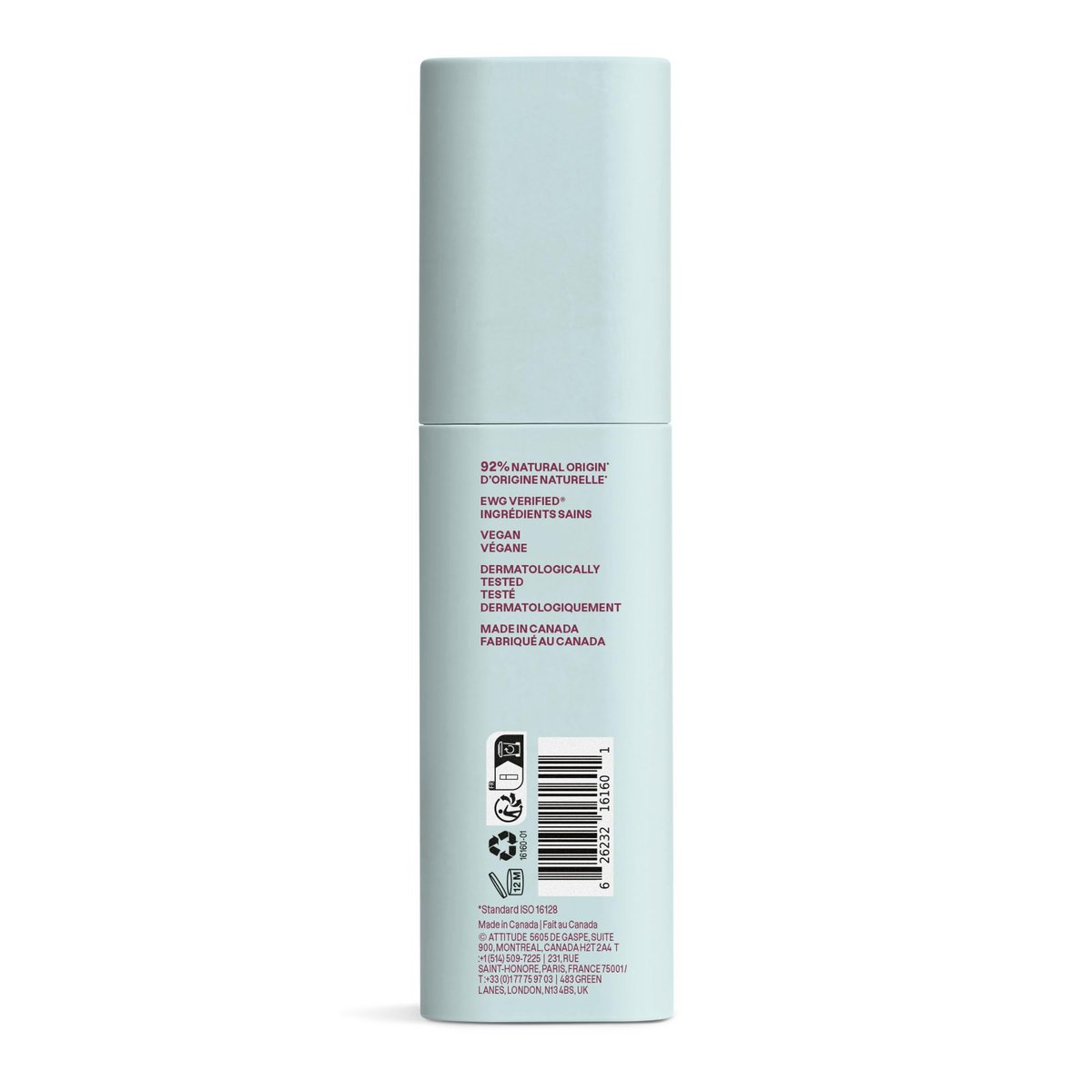 ATTITUDE Revitalizing Cleansing Gel – Gentle Face Wash with Betaine & Niacinamide for Radiant, Healthy-Looking Skin, EWG Verified, Vegan, Unscented, 3.4 Fl Oz Avelisse