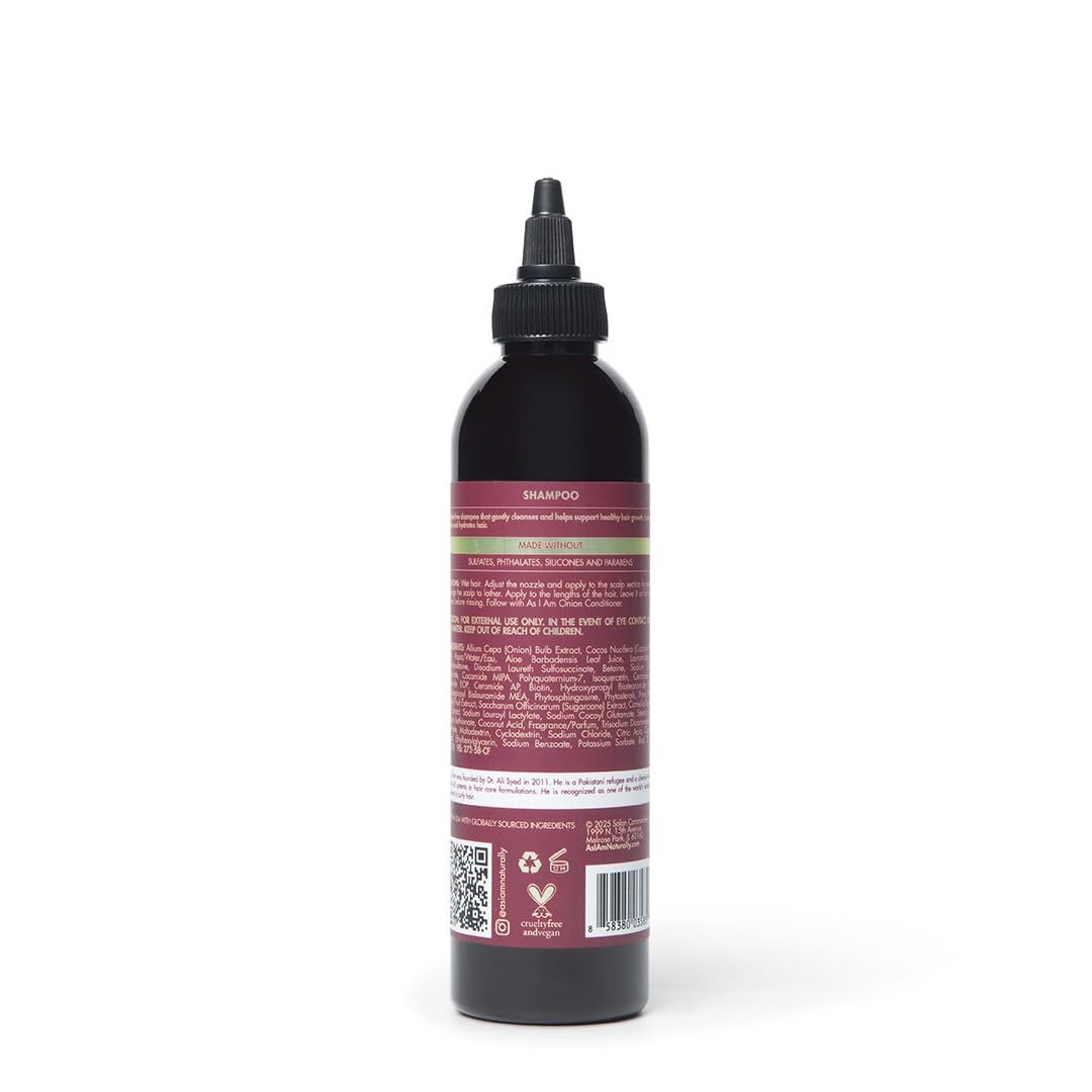 As I Am Onion Shampoo - 8 oz - Red Onion, Ceramides & Isoquercetin - Supports Healthy Hair Growth - görsel 14