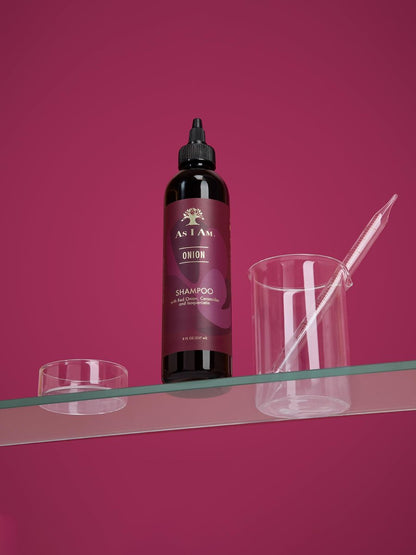 As I Am Onion Shampoo - 8 oz - Red Onion, Ceramides & Isoquercetin - Supports Healthy Hair Growth