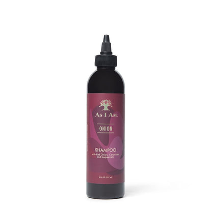 As I Am Onion Shampoo - 8 oz - Red Onion, Ceramides & Isoquercetin - Supports Healthy Hair Growth