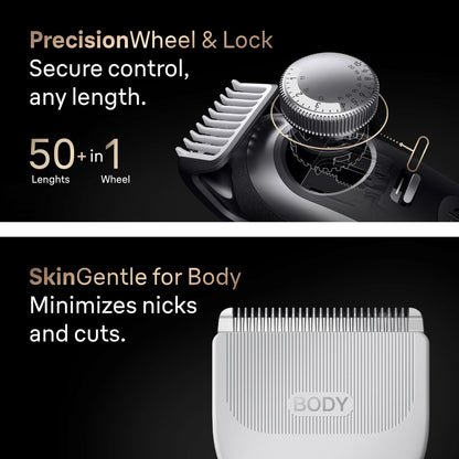 Braun Series 9 PRO All-in-One Beard & Body Grooming Kit for Men, Cordless Trimmer, Hair Clippers & Shaver for Face, Hair & Body with Gillette Labs Razor, AIO 9570 Avelisse