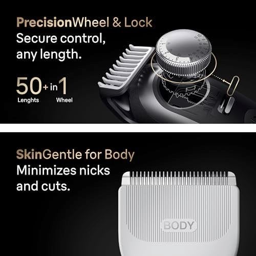 Braun Series 9 PRO All-in-One Beard & Body Grooming Kit for Men, Cordless Trimmer, Hair Clippers & Shaver for Face, Hair & Body with Gillette Labs Razor, AIO 9570 Avelisse