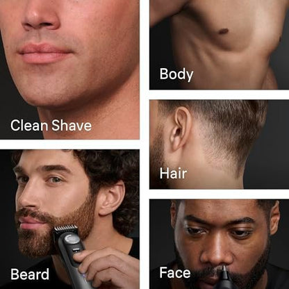 Braun Series 9 PRO All-in-One Beard & Body Grooming Kit for Men, Cordless Trimmer, Hair Clippers & Shaver for Face, Hair & Body with Gillette Labs Razor, AIO 9570 Avelisse