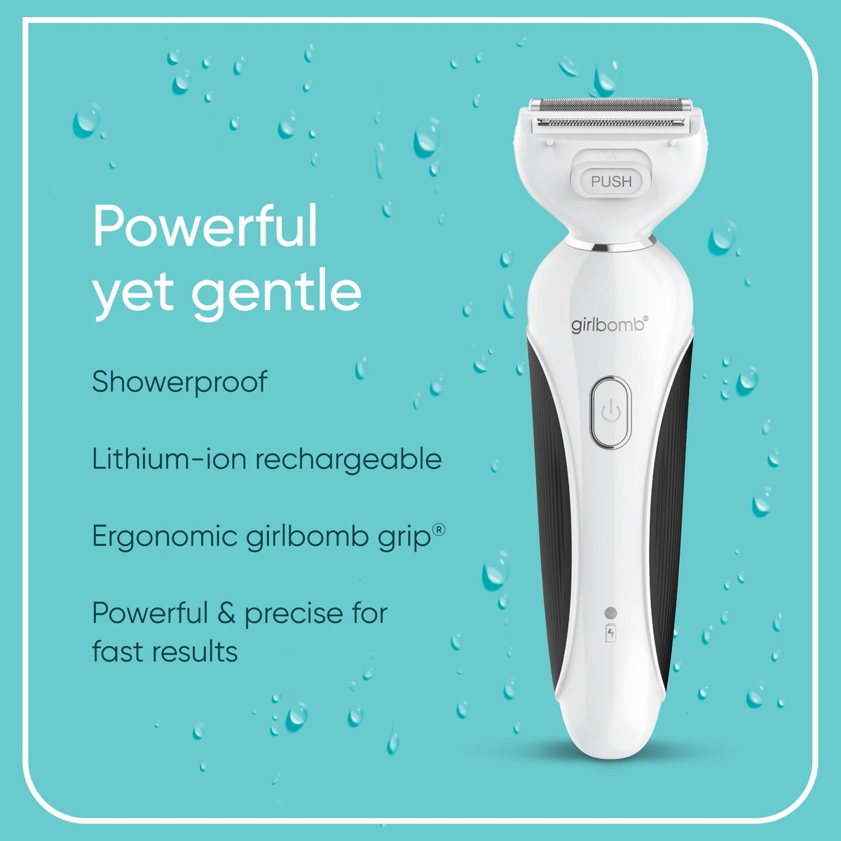 Conair Girlbomb All-in-One Shave & Trim System – Foil Shaver, Dual-Blade Face & Eyebrow Trimmer, Bikini Trimmer for Women, Gentle Hair Removal, Lithium-Ion Rechargeable with USB Charging Cord, White Avelisse
