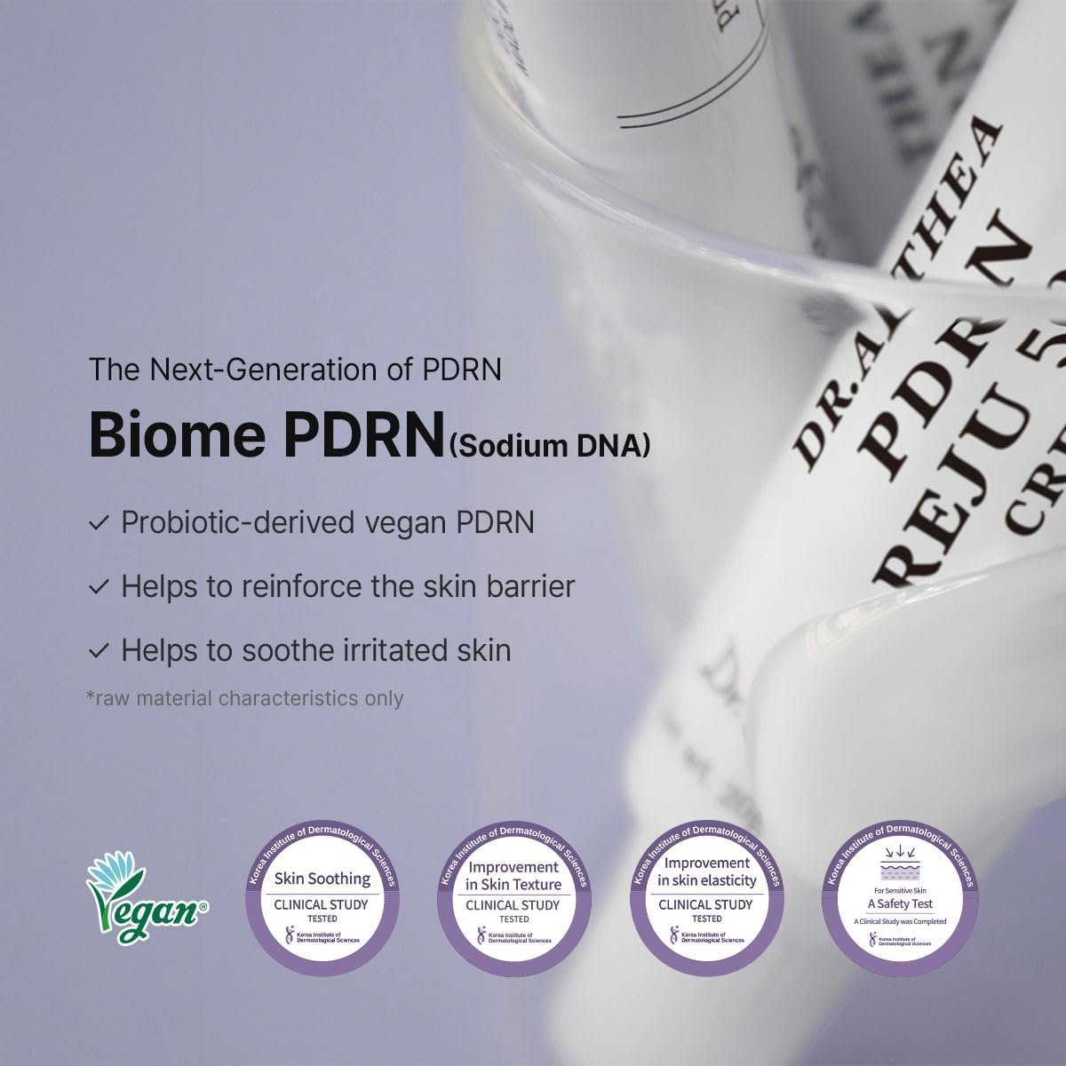 Dr.Althea PDRN Reju 5000 Cream - Biome PDRN Moisturizer for Sensitive, Irritated Skin | Soothing Face Cream with Panthenol & Centella | Vegan Korean Skincare, 0.7 Fl Oz Avelisse