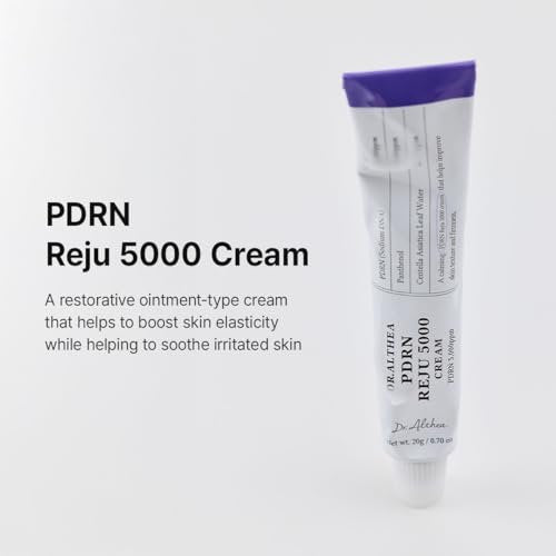 Dr.Althea PDRN Reju 5000 Cream - Biome PDRN Moisturizer for Sensitive, Irritated Skin | Soothing Face Cream with Panthenol & Centella | Vegan Korean Skincare, 0.7 Fl Oz Avelisse