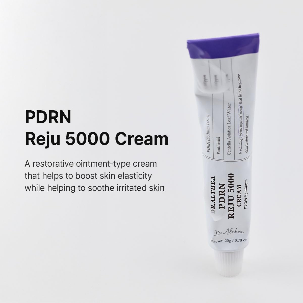 Dr.Althea PDRN Reju 5000 Cream - Biome PDRN Moisturizer for Sensitive, Irritated Skin | Soothing Face Cream with Panthenol & Centella | Vegan Korean Skincare, 0.7 Fl Oz Avelisse