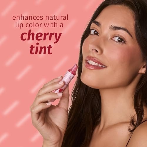 Hempz Cherry Tinted Lip Balm – Hydrating Gloss for Dry Lips, Dark Red Cherries, 0.44 fl oz - görsel 6