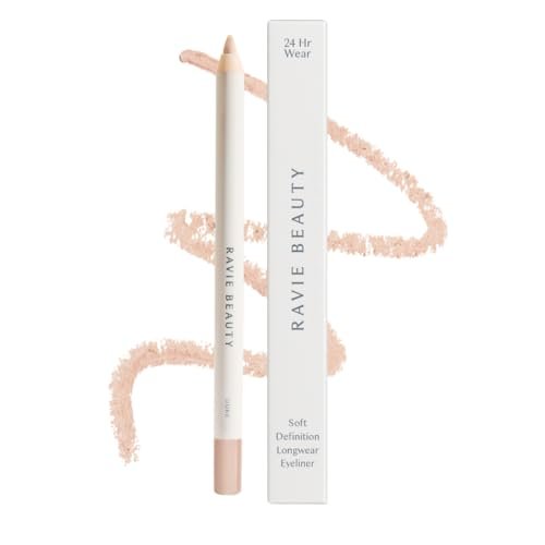 Ravie Beauty Soft Definition Longwear Waterline Pencil DUNE – Nude Waterline Eye Brightener, Waterproof Inner Rim Eyeliner, White Eyeliner Alternative, Vegan Avelisse
