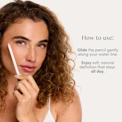 Ravie Beauty Soft Definition Longwear Waterline Pencil DUNE – Nude Waterline Eye Brightener, Waterproof Inner Rim Eyeliner, White Eyeliner Alternative, Vegan Avelisse