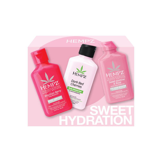 Hempz Pretty & Pink Mini Lotion Set – Sweet Hydration Moisturizer 3-Pack, 2.25 oz Each Avelisse