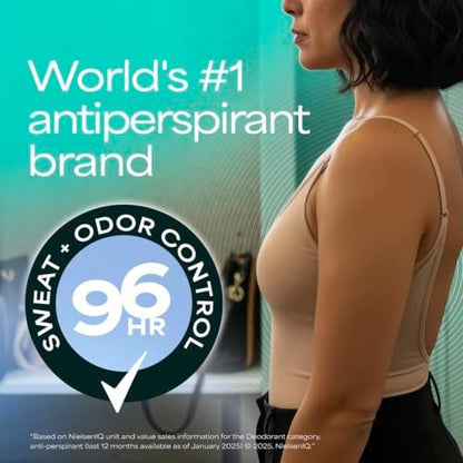 Degree Clinical Strength Antiperspirant Deodorant 96-Hour Sweat and Odor Protection, Fresh Cotton Invisible Solid, 5x Types of Sweat, 1.6 oz