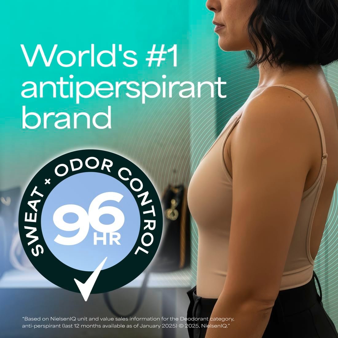Degree Clinical Strength Antiperspirant Deodorant 96-Hour Sweat and Odor Protection, Fresh Cotton Invisible Solid, 5x Types of Sweat, 1.6 oz - görsel 7