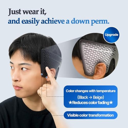 FORBEAUT DropSet Hair Press Tool for Men - Side Down Perm Styler with Air Hole Technology, Scalp Care & Fast Styling Avelisse