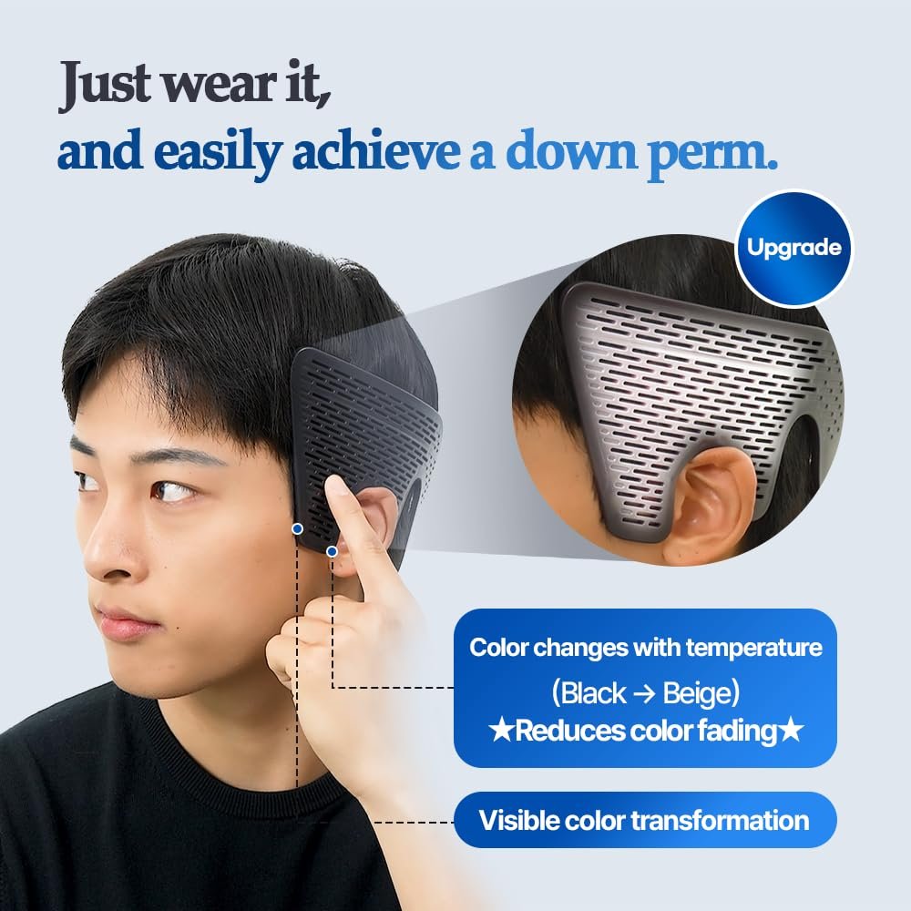 FORBEAUT DropSet Hair Press Tool for Men - Side Down Perm Styler with Air Hole Technology, Scalp Care & Fast Styling Avelisse