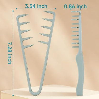 Utmiga Texture Comb – Volumizing Fluffy Styling Comb for Men & Women, Wide-Tooth Texturizing Tool for Volume & Fringe Parting, ABS Plastic with Textured Grip, Grey