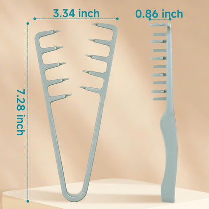Utmiga Texture Comb – Volumizing Fluffy Styling Comb for Men & Women, Wide-Tooth Texturizing Tool for Volume & Fringe Parting, ABS Plastic with Textured Grip, Grey