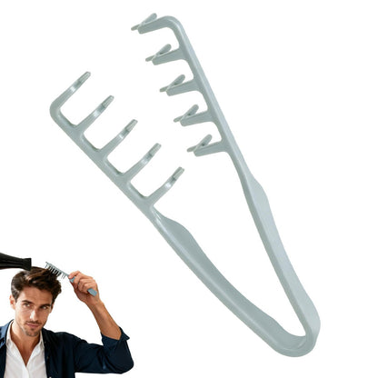 Utmiga Texture Comb – Volumizing Fluffy Styling Comb for Men & Women, Wide-Tooth Texturizing Tool for Volume & Fringe Parting, ABS Plastic with Textured Grip, Grey
