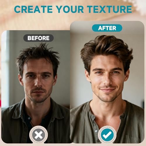 Utmiga Texture Comb – Volumizing Fluffy Styling Comb for Men & Women, Wide-Tooth Texturizing Tool for Volume & Fringe Parting, ABS Plastic with Textured Grip, Grey - görsel 10