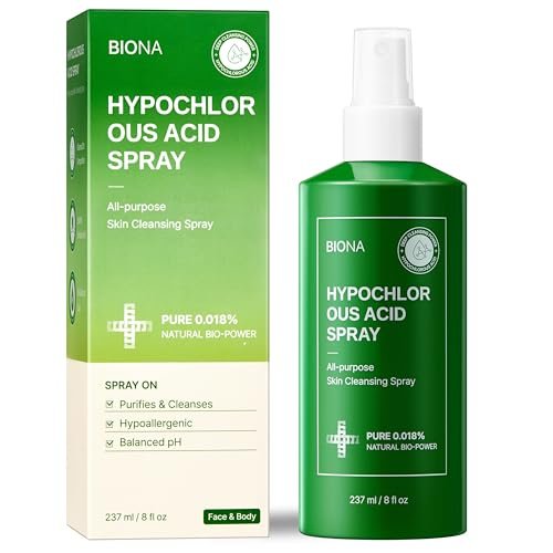 BIONA Pure Hypochlorous Acid Spray 0.018% – pH-Balanced Calming & Soothing Cleanser for Face & Skin – Safe for Acne, Eczema, Irritation, Redness, Baby Rashes – All Ages & Skin Types – 8 oz - görsel 2