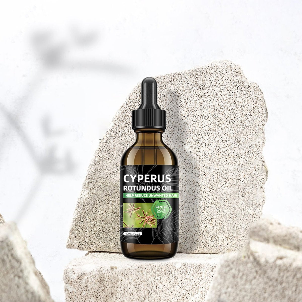 SKSOYT 2 Pcs Cyperus Rotundus Oil for Hair Removal – Natural Formula to Reduce Unwanted Hair Growth, Moisturize Skin, and Shrink Pores Avelisse