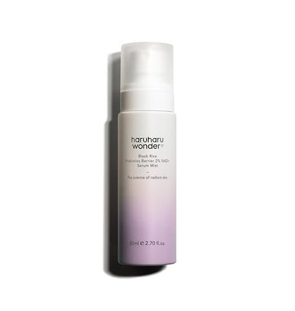 Haruharu Wonder Black Rice Probiotics 2% NAD+ Serum Mist - Ultra-Fine Hydrating & Plumping Face Mist with Ceramide, Vegan Korean Skincare, 2.70 fl.oz Avelisse
