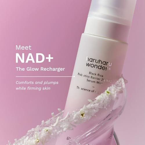 Haruharu Wonder Black Rice Probiotics 2% NAD+ Serum Mist - Ultra-Fine Hydrating & Plumping Face Mist with Ceramide, Vegan Korean Skincare, 2.70 fl.oz Avelisse