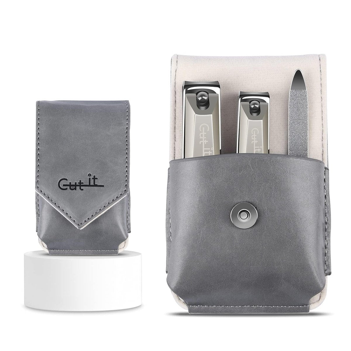 Professional Stainless Steel Nail Clipper Set – 3-Piece Precision Cutter for Thick Toenails & Fingernails, Dark Silver - görsel 15